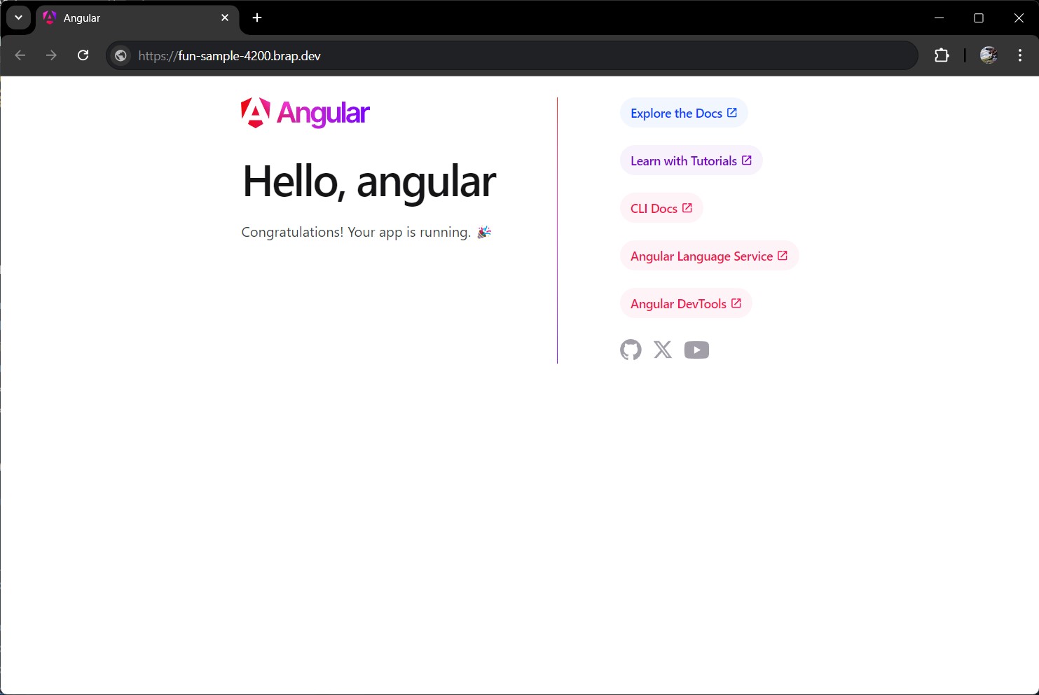 Angular screenshot