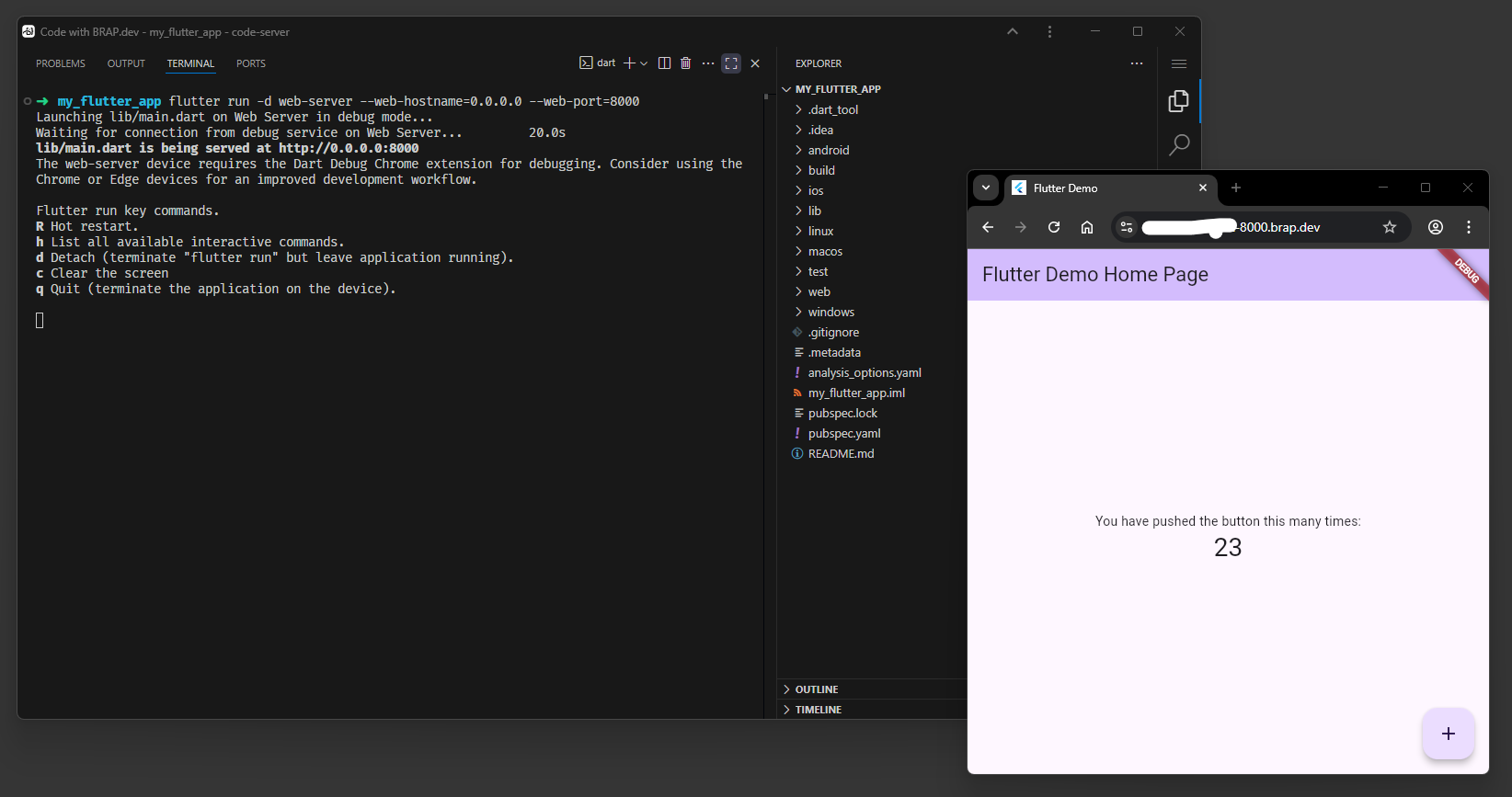 Flutter screenshot